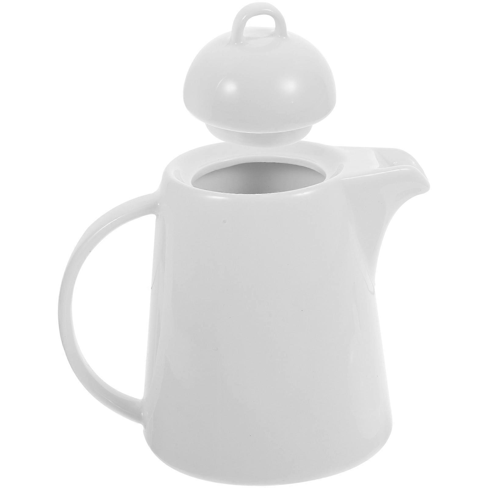Ceramics Cold Kettle for Storage Use Classic Ceramic Water Pitcher White
