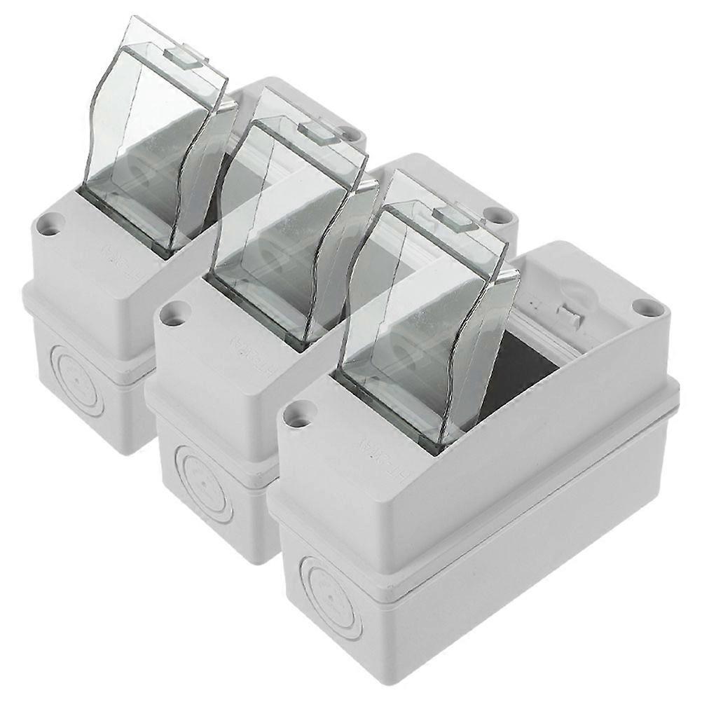 Distribution Box 3Pcs 2 Way IP65 Waterproof Electrical Box for Distribution