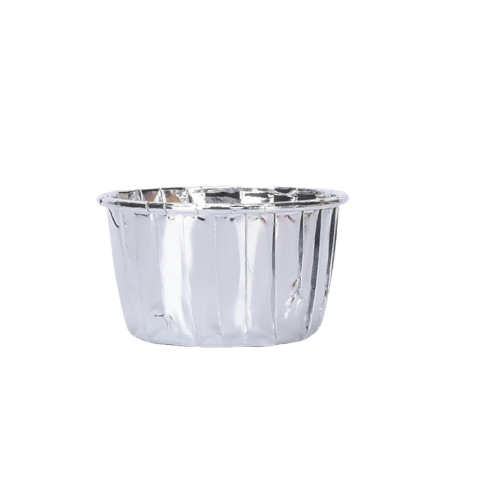 Foil Cupcake Liners 50 Pack Multicolor Muffin Baking Cups Double Sided Easy Release