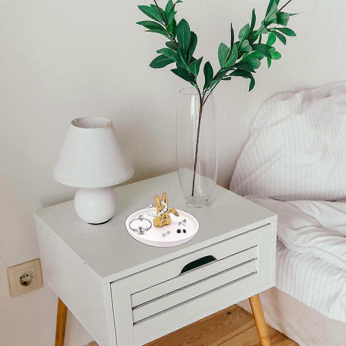 Ceramic Storage Dish Ring Holder for Jewelry Storage 1Pcs Tray