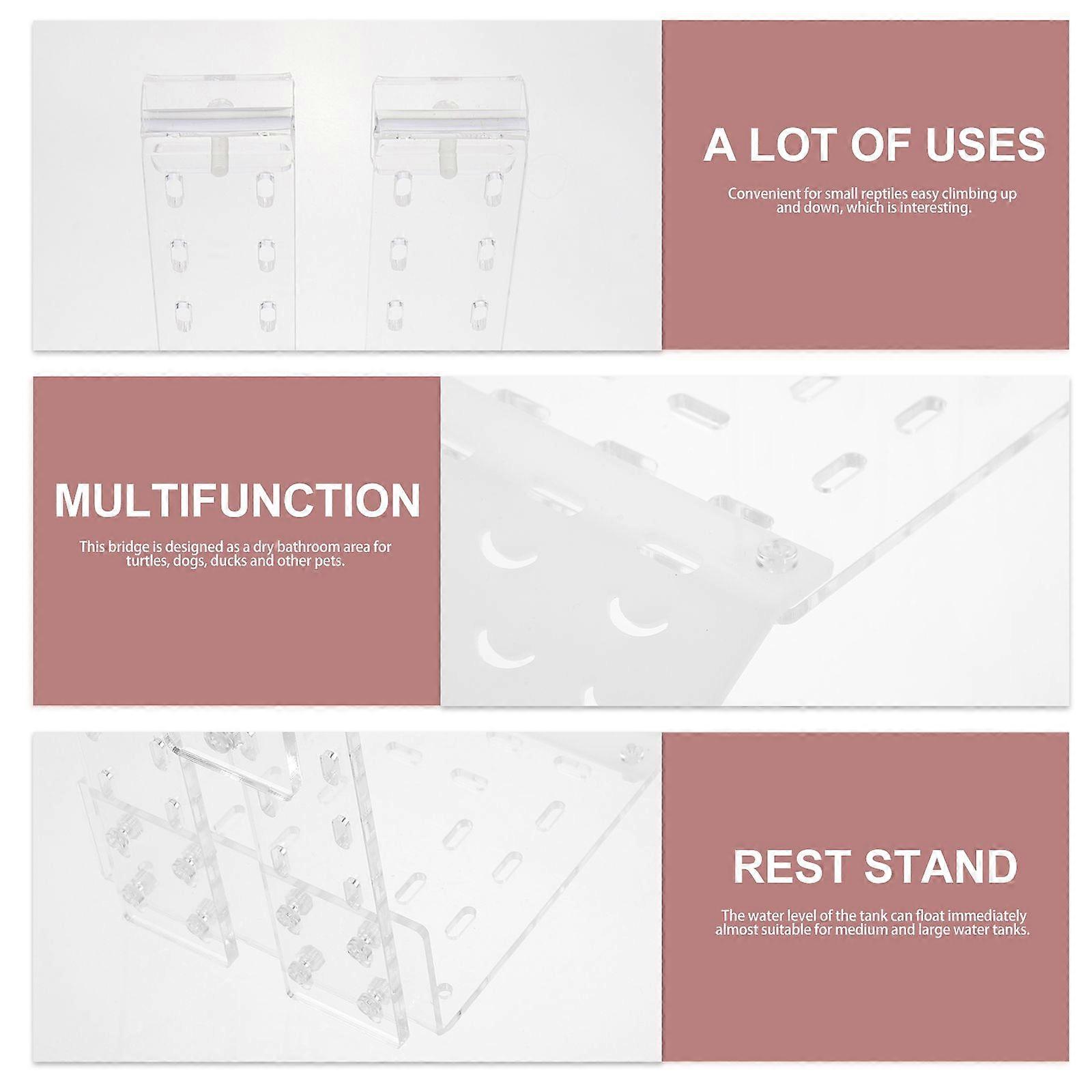 Turtle Platform Acrylic Tortoise Climbing Platform Turtle Resting Terrace