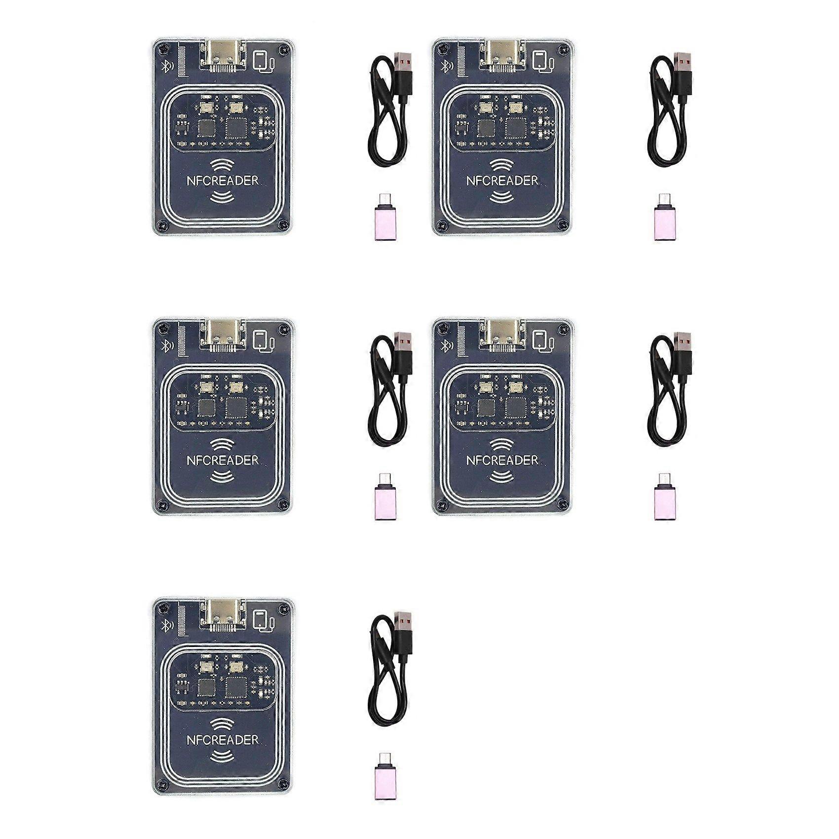 5X PCR532 NFC RFID Bluetooth Wireless Module IC Card Reader Writer RFID Emulator Minicopy with Type-C Interface