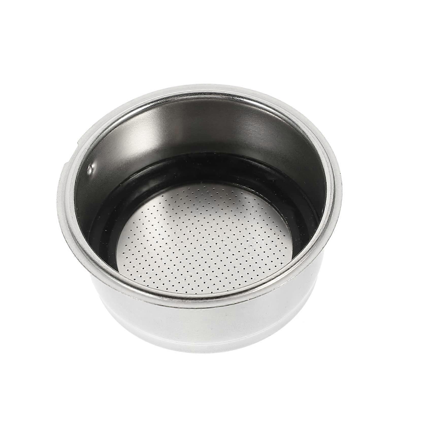 Espresso Machine Filter Basket Reusable Stainless Steel Replacement for Easy Coffee Brewing