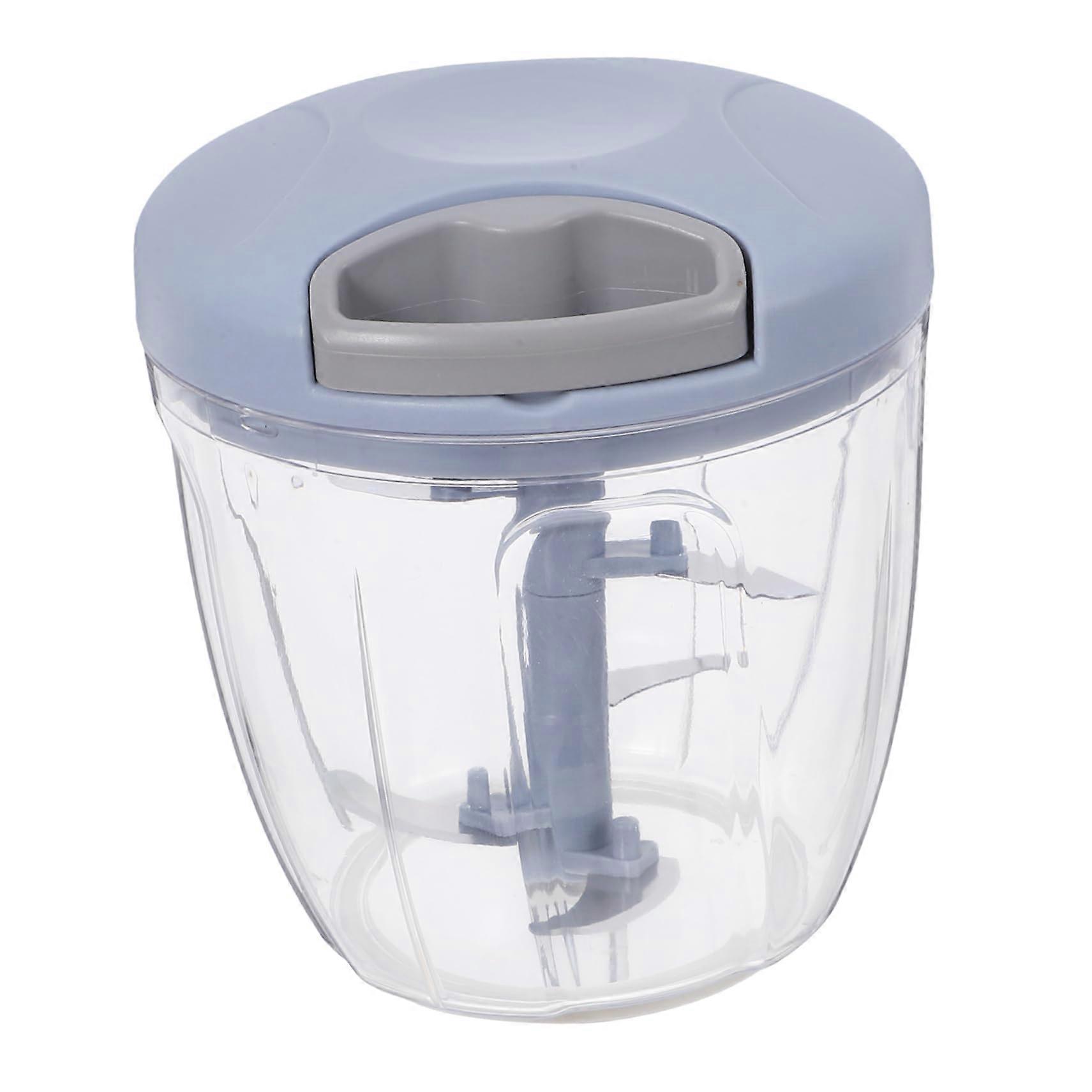 Mini Manual Garlic Chopper and Mincer for Kitchen Use Ginger Chili Paste Mixing Compact Design