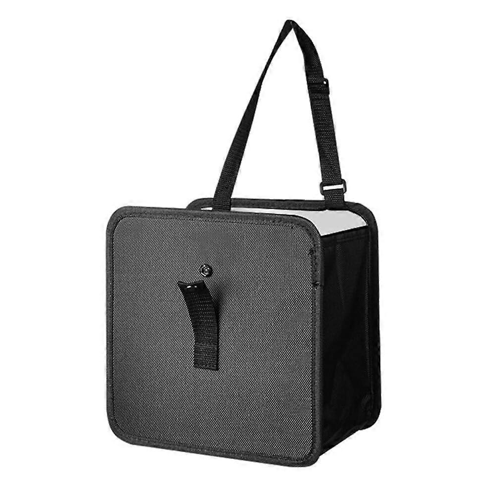 Waterproof Hanging Car Trash Can with Adjustable Strap, Foldable Large Capacity Bin for SUV Truck
