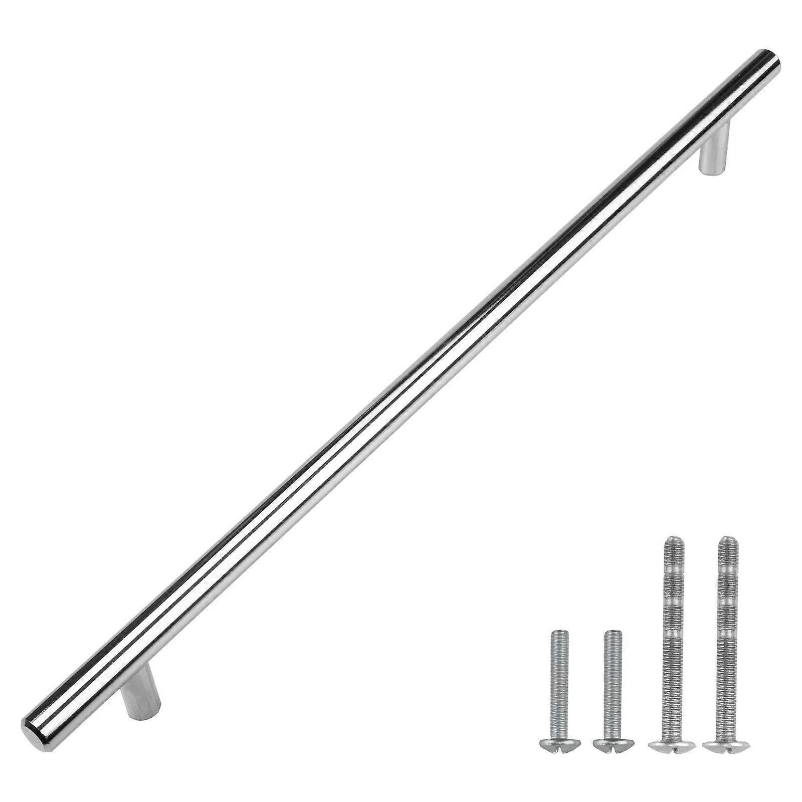 Cabinet Pull Handle Solid Polished Chrome 14 Inch T Bar 288mm Center for Modern Kitchen Drawer