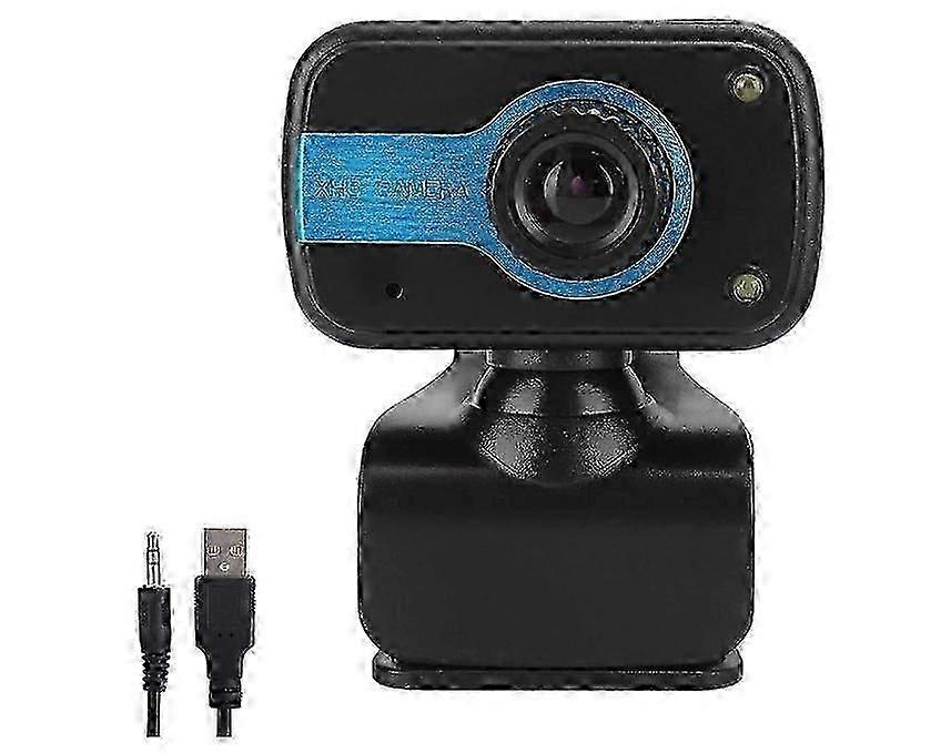 2025 PC Webcam Built in Microphone, 480P USB Web Camera Course Meeting Computer Camera Webcam with Built in Microphone(Black)