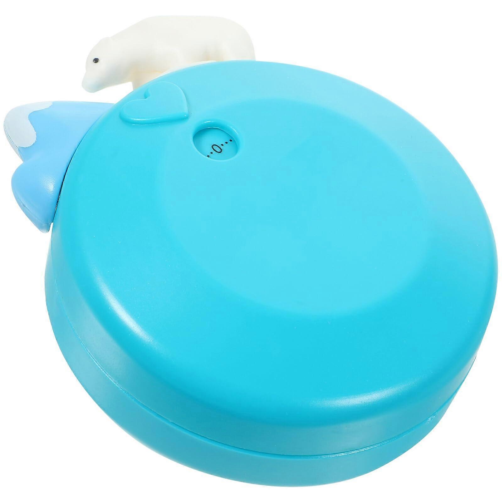 Kitchen Timer Mechanical Countdown with Buzzer Magnetic Base Cute Iceberg Bear Design No Battery