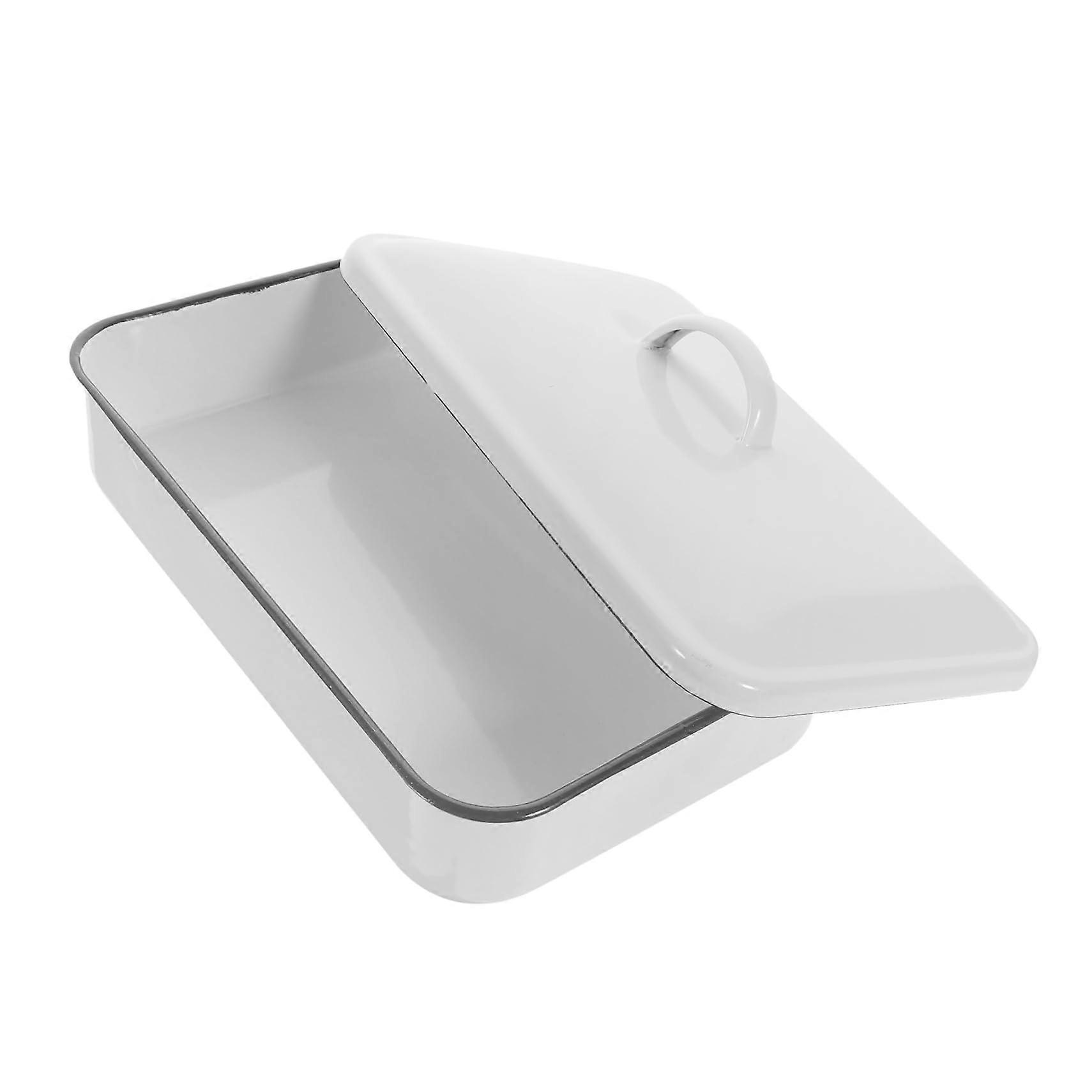 Enamel Baking Pan with Nonstick Surface, HeatResistant Roasting Tray, Dishwasher Safe