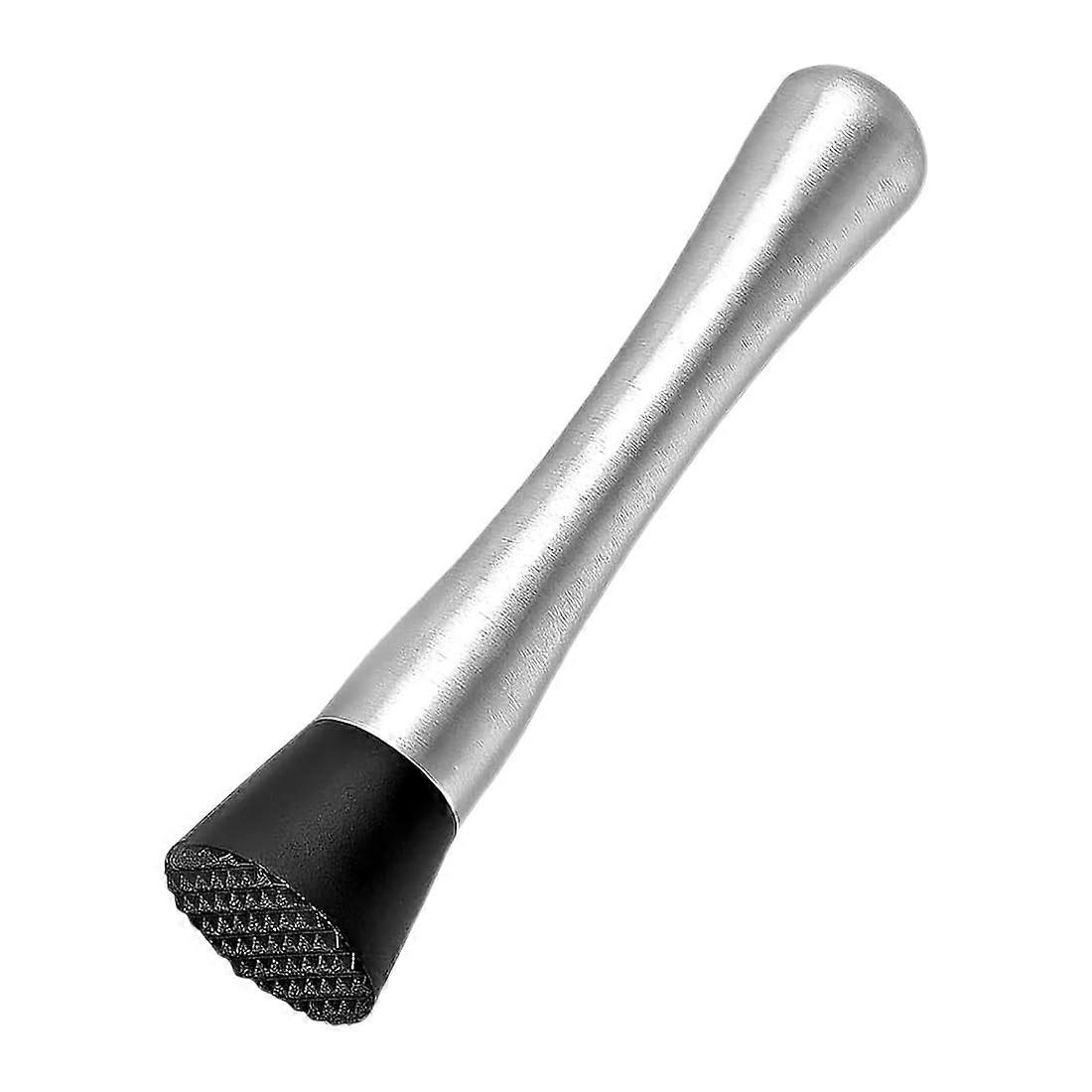 Stainless Steel Cocktail Muddler with Ergonomic Grip, MultiFunction Bartender Tool for Bar and Kitchen