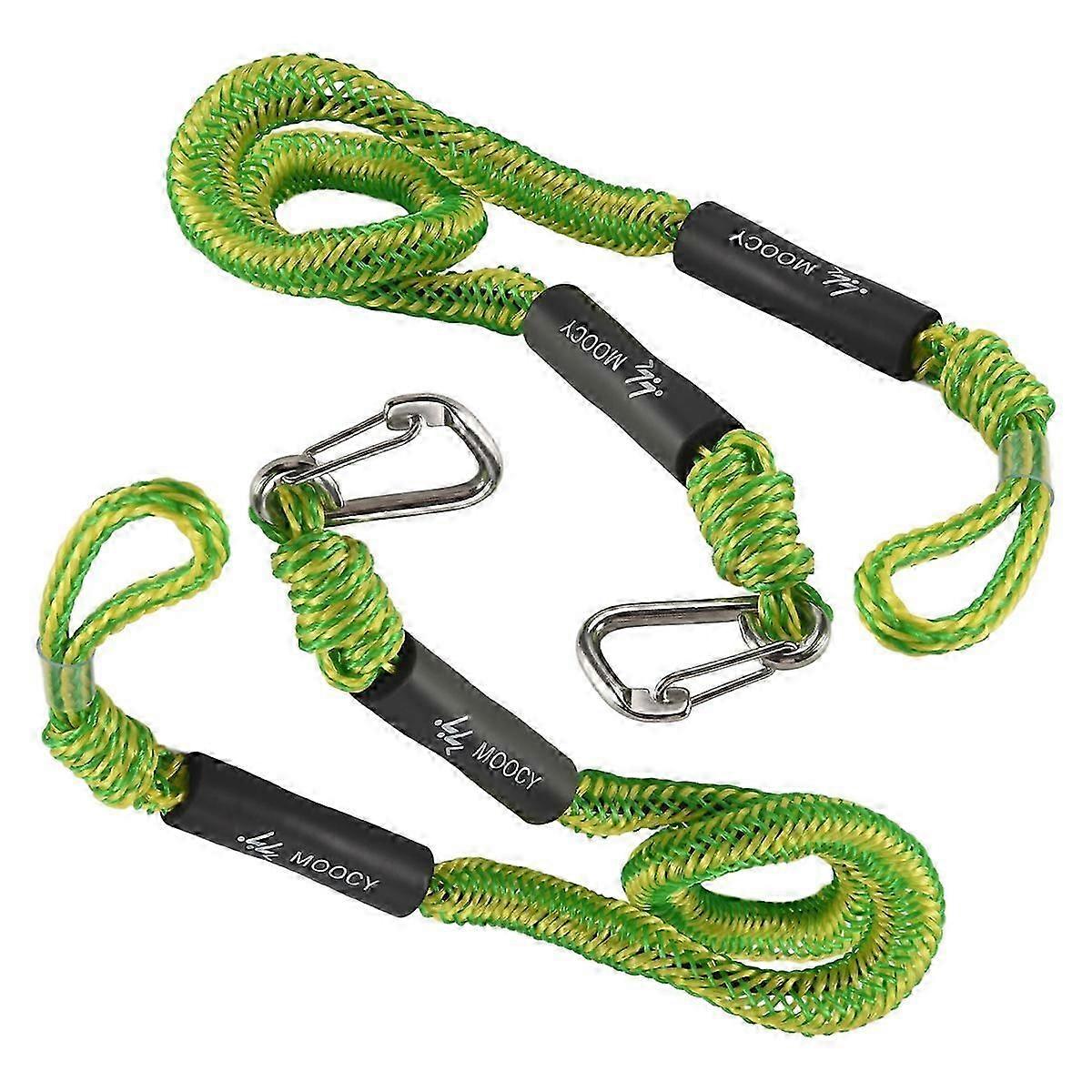 2-Pack Boat Bungee Dock Line with Hook Mooring Rope Boat