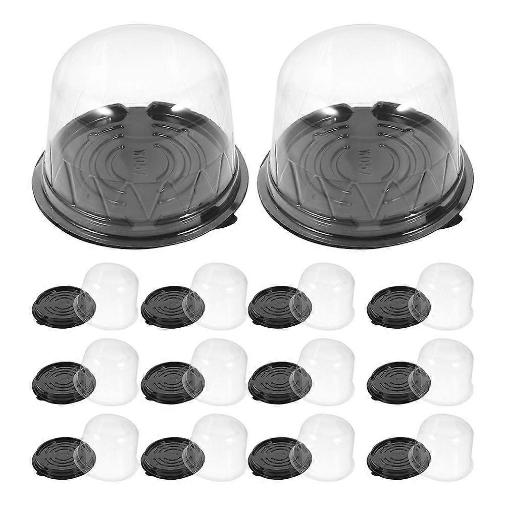 100pcs Mooncakes Boxes Moon Cake Containers Cake Packaging Boxes Single Moon Cake Container with Dome Lid