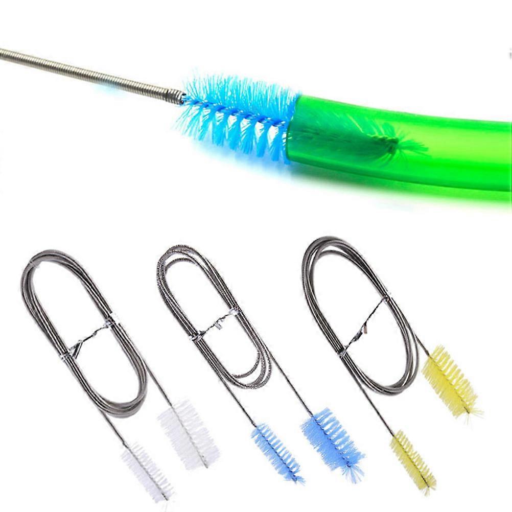 Double-Ended Cleaning Brushes Filter Cleaning Flexible Nylon Wire 1Pack