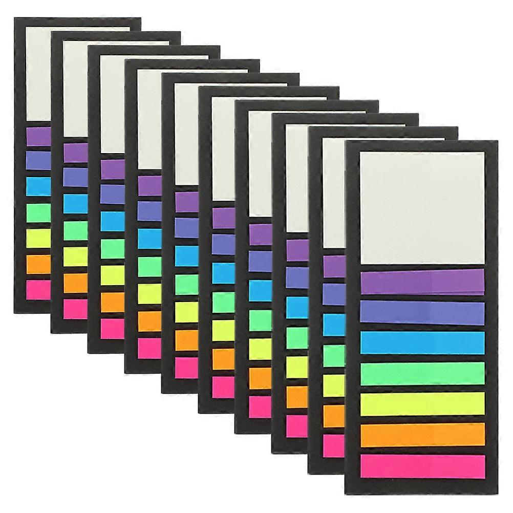 Colored Page Markers Tabs for Book Annotation 10 Books