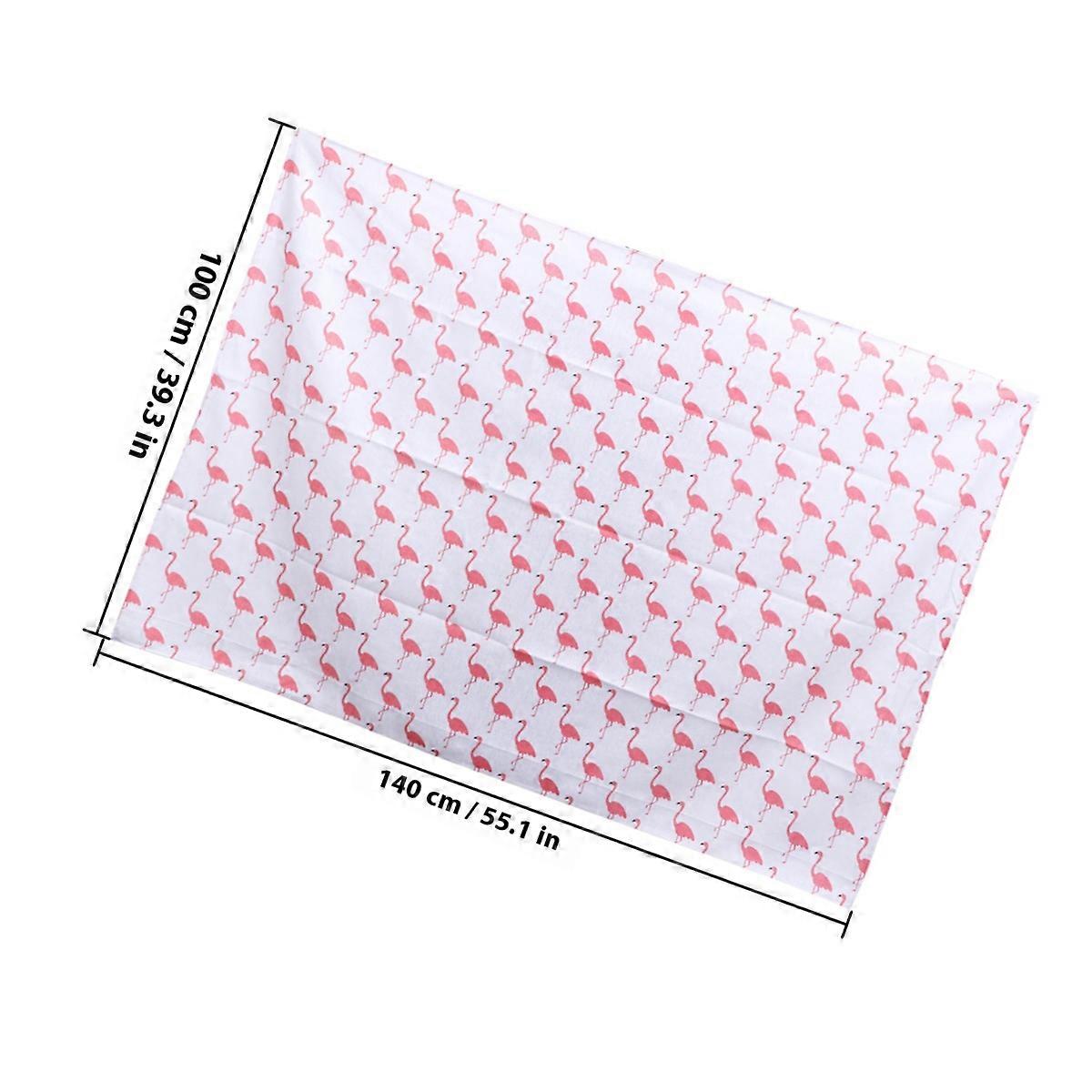 Flamingo Tablecloth Cotton Linen Table Cover for Dining Room