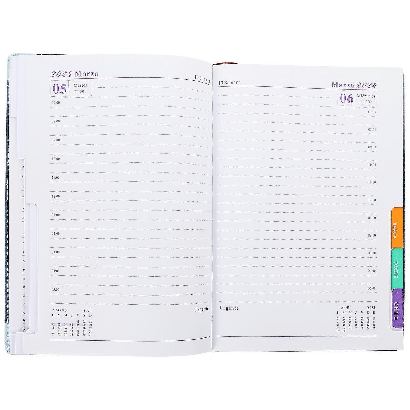 Daily Planner Notepad Paper Schedule Notebook for Daily Use 5Pcs Navy