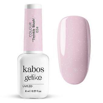 Kabos UV nagellak roze hybride nagellak UV/LED nagellak Gelike 024 Twinkle Blush 8ml nail art