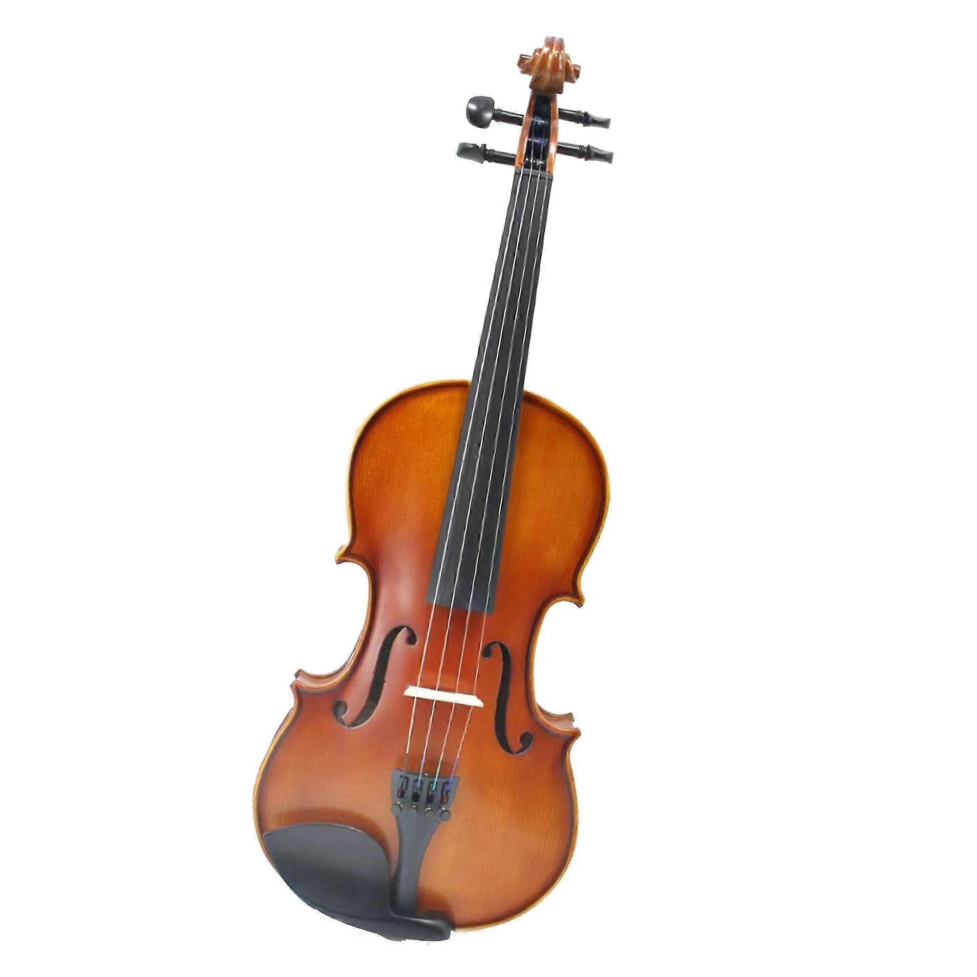 4/4 Maple Violin for Beginners with Bow, ReadytoPlay Setup, Clear Full Tone