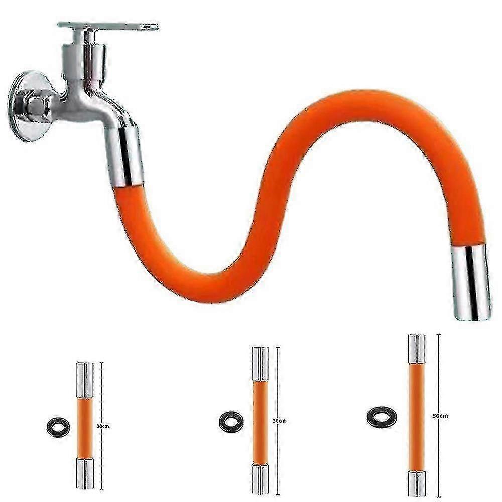 360 Degree Rotating Faucet Extender Long Flexible Pipe Universal