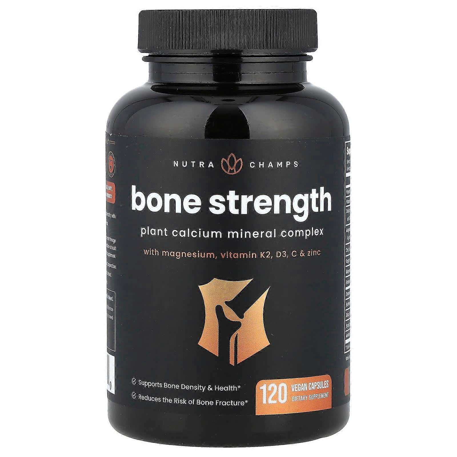 NutraChamps, Bone Strength, 120 Veggie Capsules