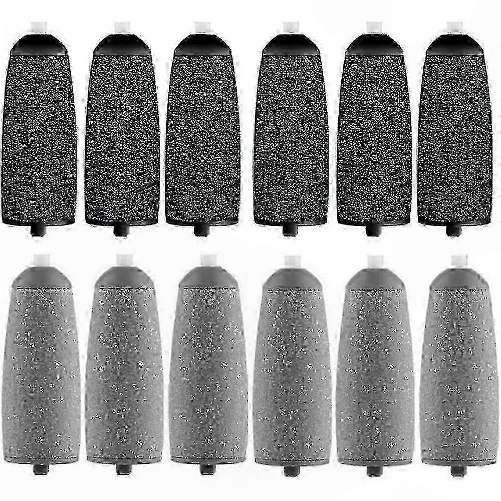 12-Pack Pedi Tool Rollers, Replacement Heads for Electronic Foot Files, Includes 6 Additional Rollers