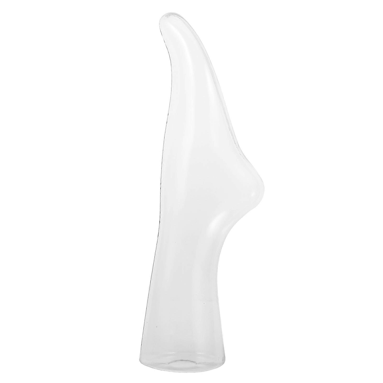 Plastic Transparent Foot Display Model for Socks Presentation