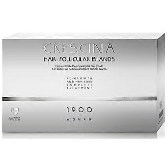 Labo Crescina Follicular Islands 1900 For Growth Stimulation Ampoules Treatment Serum For Scalp For Women 10 +10 pcs