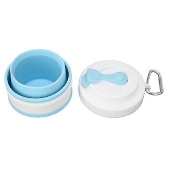 Collapsible Travel Cup Reusable Portable Silicone Folding Coffee Cup for for Outdoor Camping 750mlLight Blue
