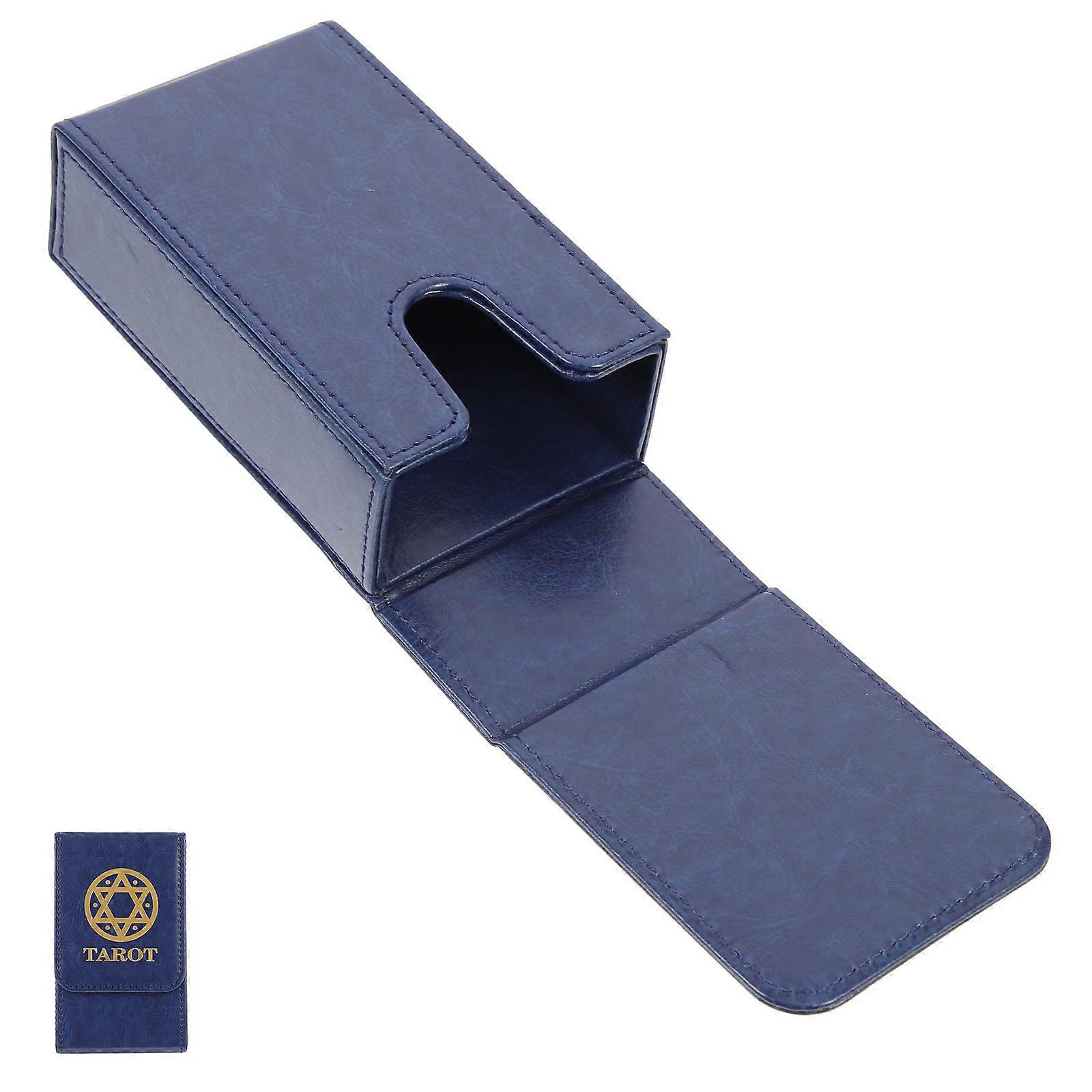 PU Tarot Cards Container Rectangular Storage Box for Card Storage