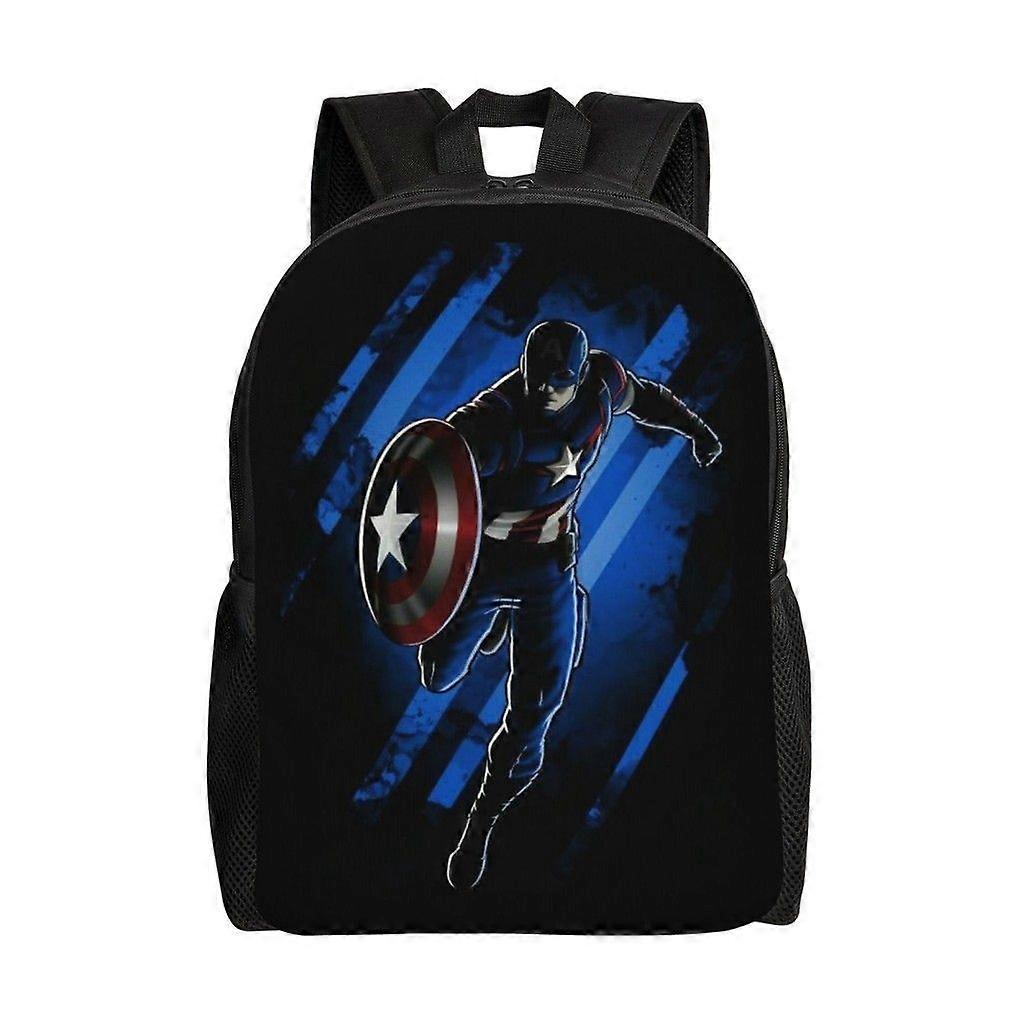 K101 Captain America Versatile Backpack Washable casual style School Student Backpack Trendy Oxford Cloth Computer Bag Unisex