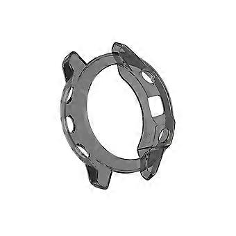 Watch Protective Case TPU Watch Cover Compatible for Garmin Fenix 6X Fenix6x Pro (Transparent Black)