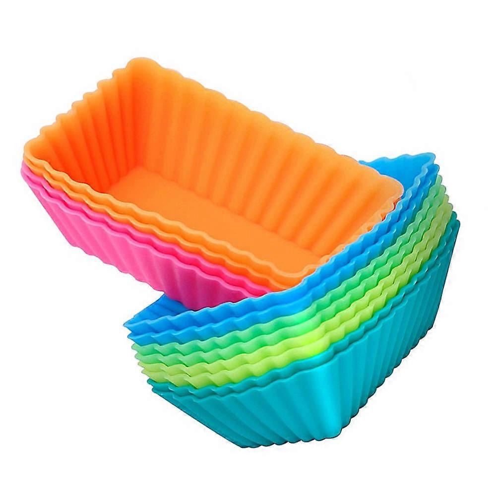 12Pcs Kitchen Baking Molds Cake Making Cups Cake Baking Cups (Random Color)