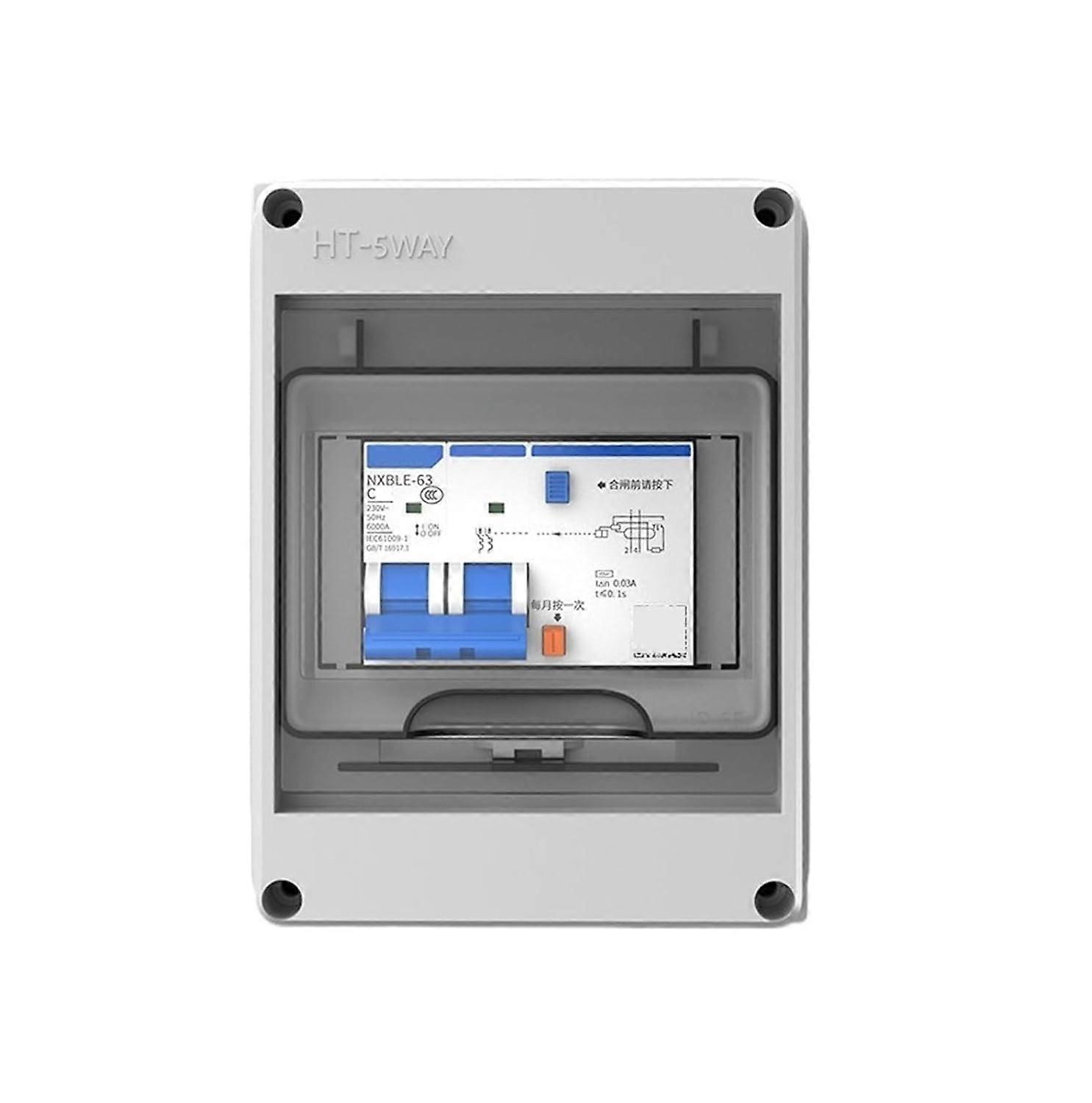 Five-Position Waterproof Box with Leakage Protector(2p 40A)