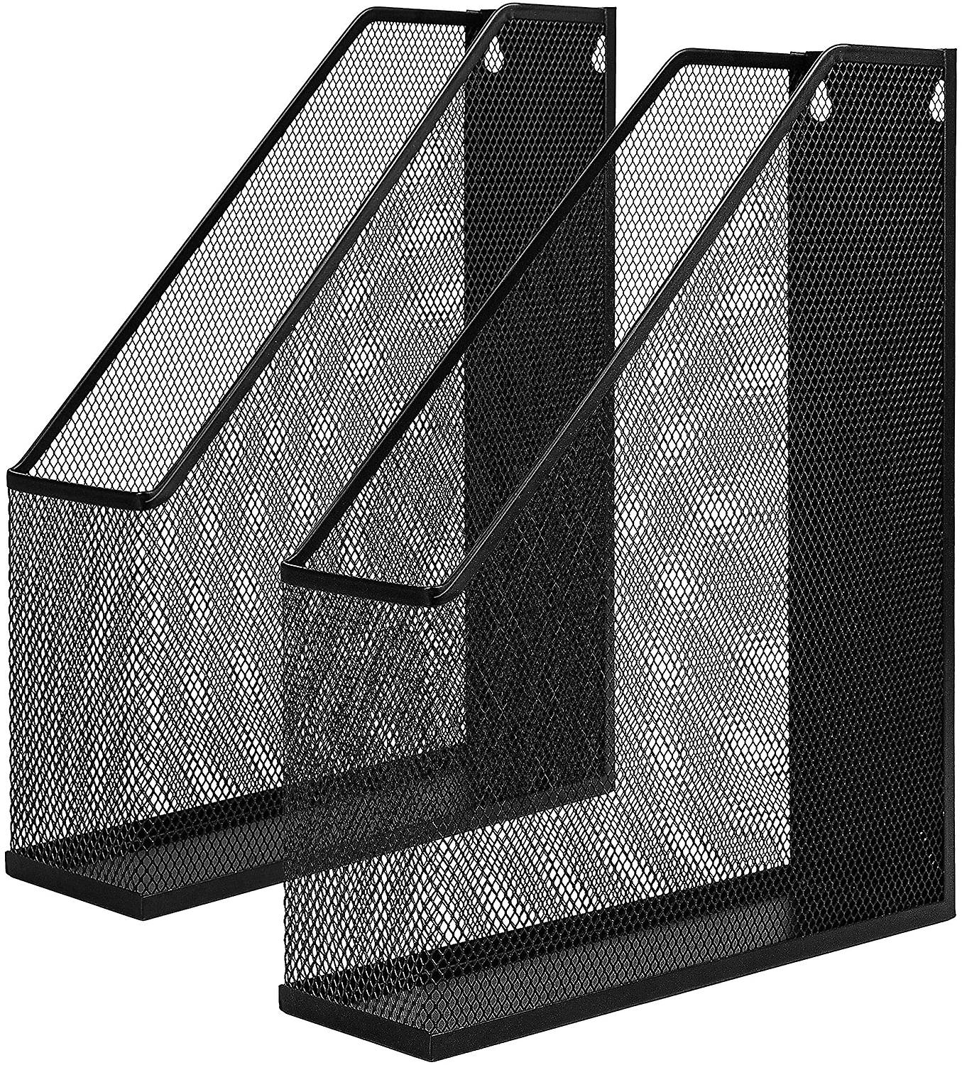 Mesh Steel Magazine Organizer File Holder, Office Desk Accessories Decorative File Box, Document Rack For Files