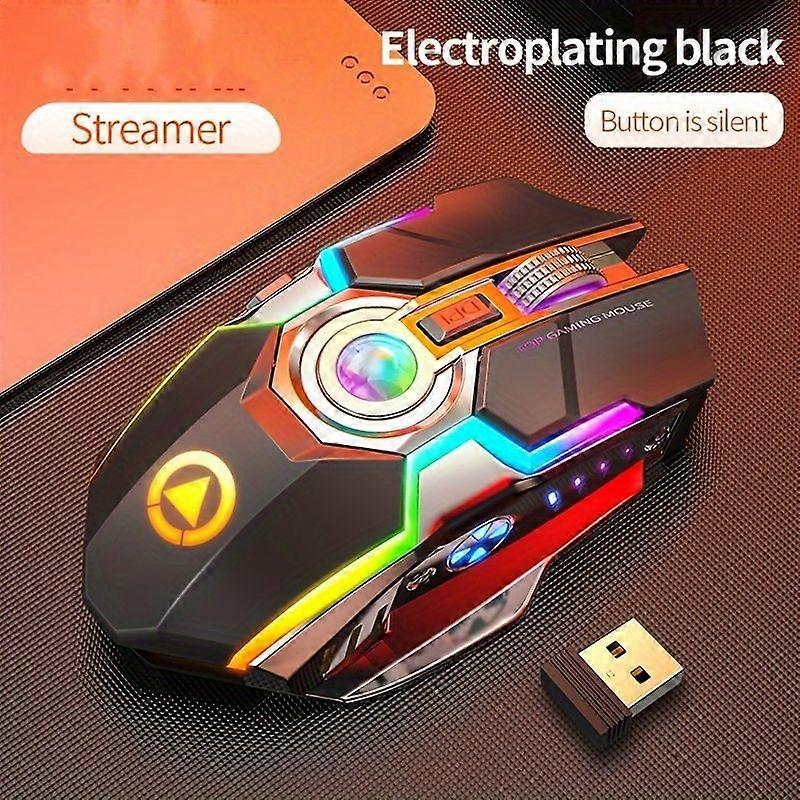 Mouse wireless ricaricabile Silvery Eagle - Silenzioso, ergonomico e versatile per l'ufficio e il gioco su desktop e notebook