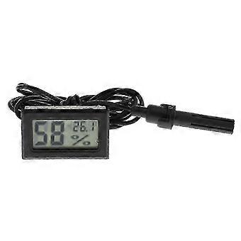 Reptilien-Thermometer/Hygrometer mit Sonde, LCD-Anzeige und 6 m Kabel für Terrarium/Aquarium