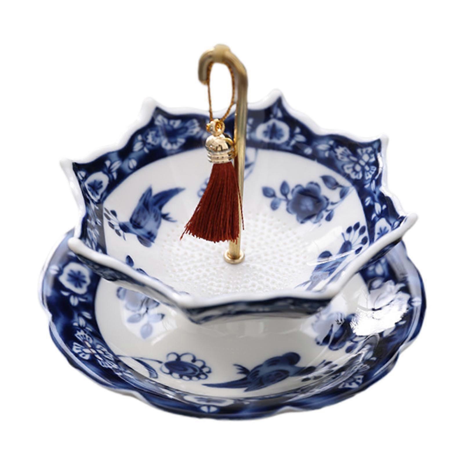Ceramic Tea Strainer Filter Porcelain Loose Leaf Filter for Home Tabletop