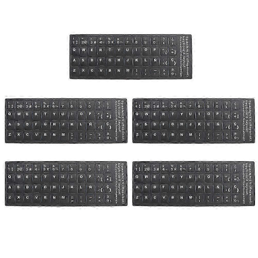 Computer Keyboard Sticker Keyboard Replacement Letters Sticker Professionals Key Label Replacement 5 Sheets