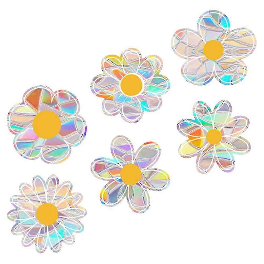 Multi Color Window Cling Sun Bird Protection 6Pcs