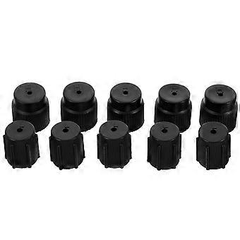 10pcs Air Conditioning Valve Caps Car High And Low Pressure Ac Conditioner Valve Caps