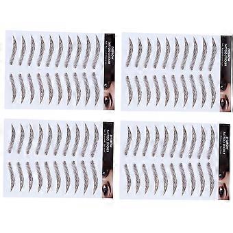 4pcs 6d cabelo como sobrancelhas grooming adesivo falsas sobrancelhas adesivo para menina