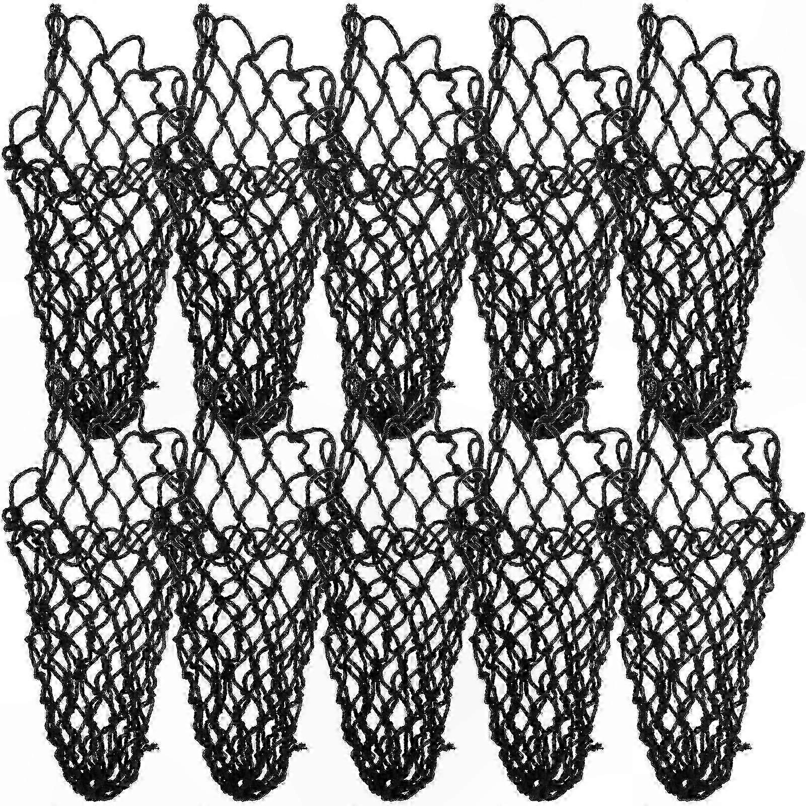 12-Pack Durable Net Pool Table Pockets Compatible with Billiard Tables