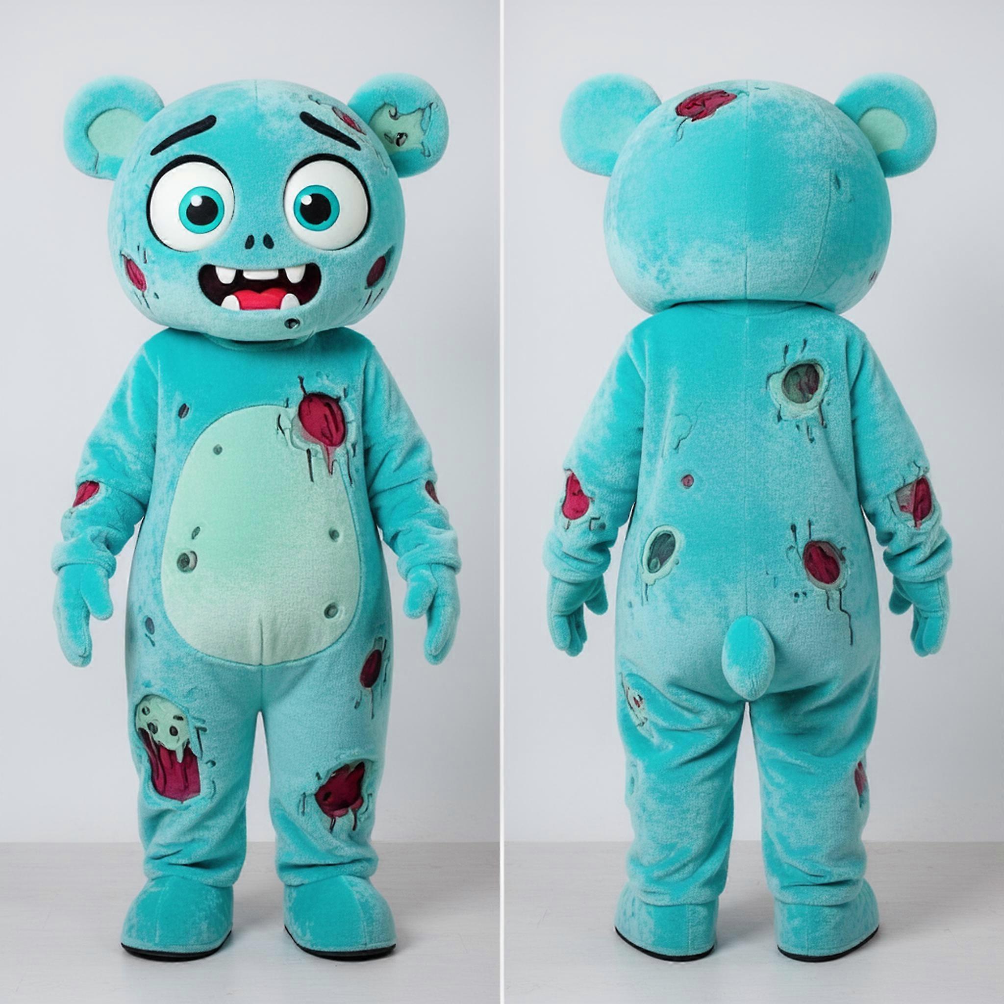 MASTICOT Cyan Oversized Undead Mascot