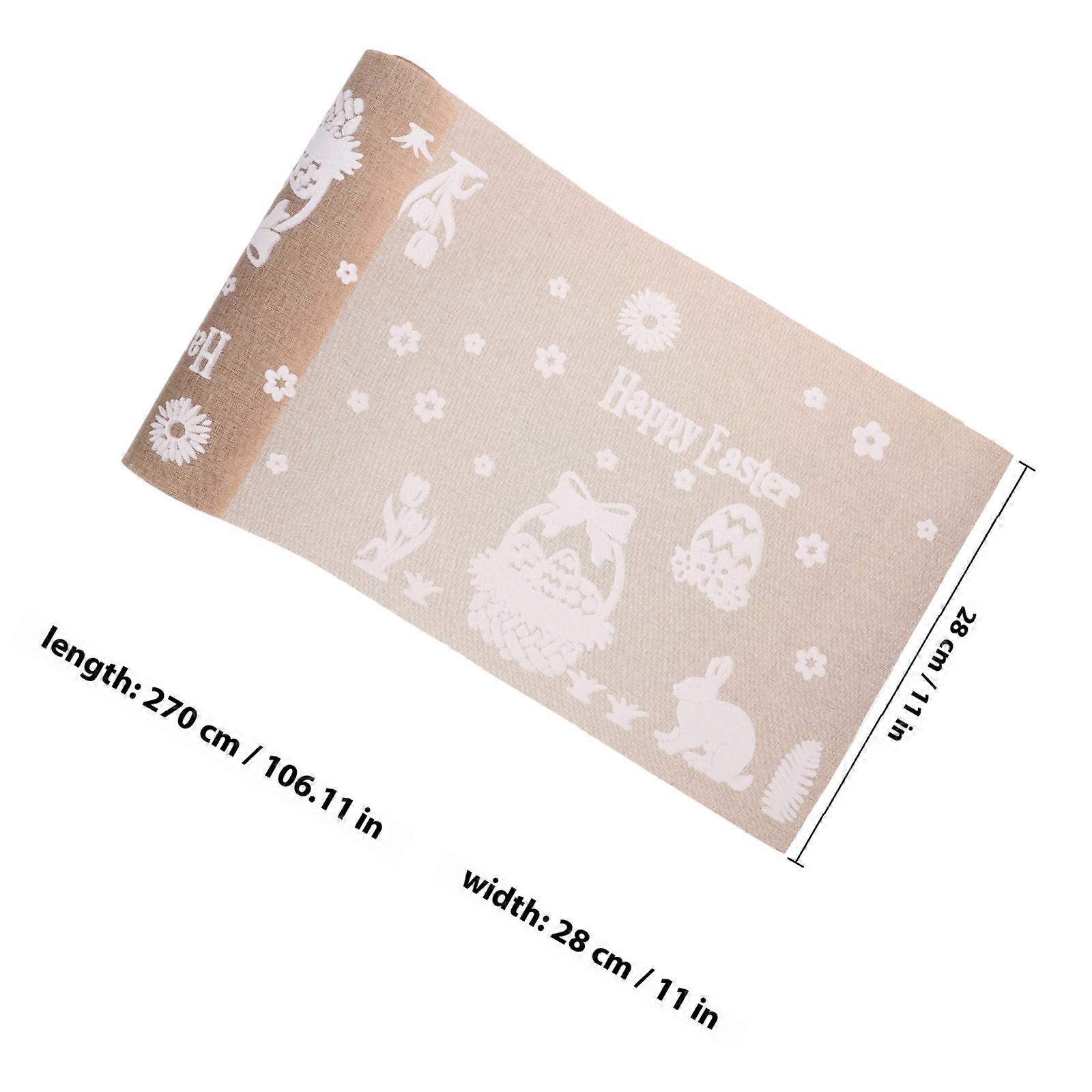 Spring Table Runner Easter Theme Festival Table Cloth for Home