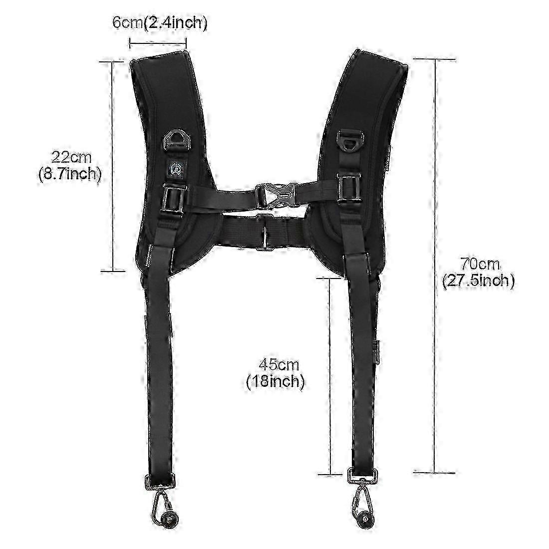 Dual DSLR Quick Release Shoulder Harness
