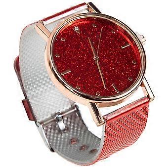 Quartz Watch Women Wristwatch Casual Events Red Silicone Band Mechanical Movement 1Pcs