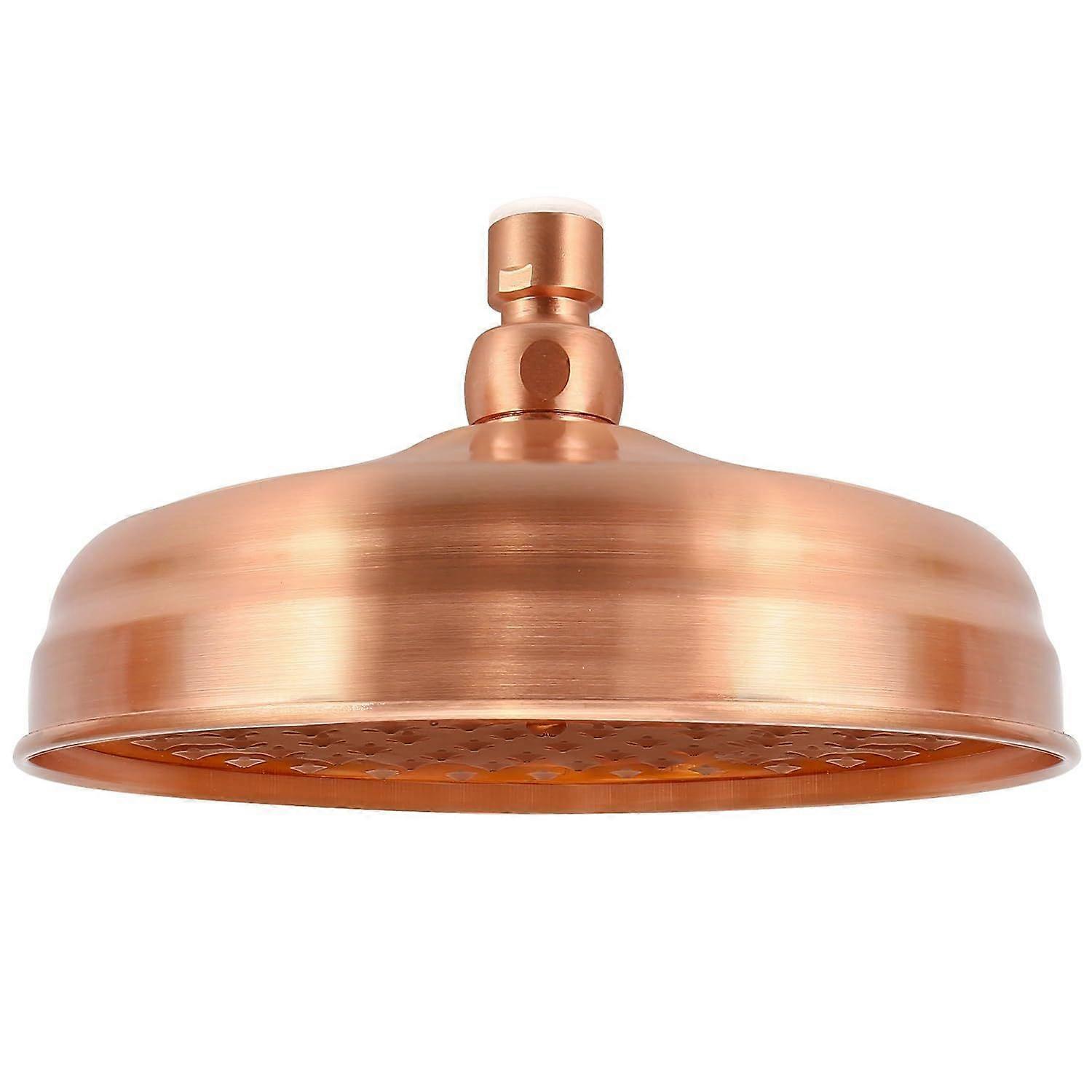 Copper High Pressure Fixed Rain Shower Head Adjustable Angle
