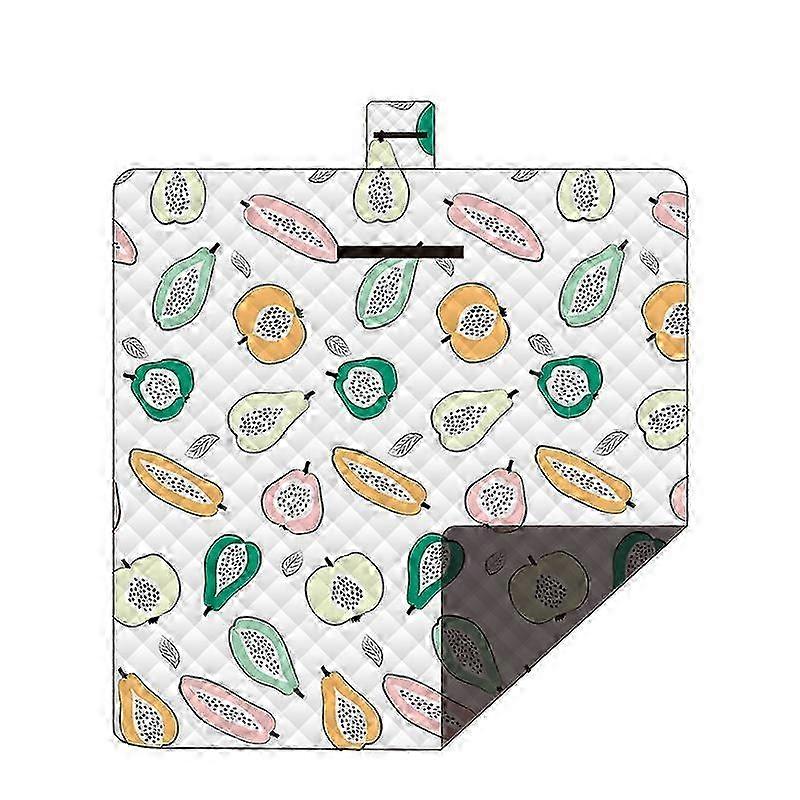 Foldable 2x2m 3-Layer Waterproof Picnic Blanket