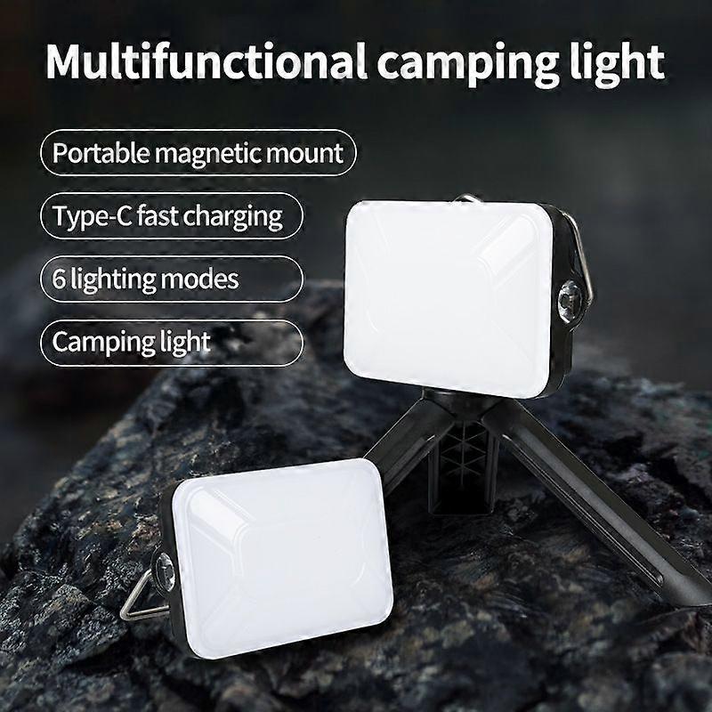 LED camping lamp, adjustable intensity searchlight