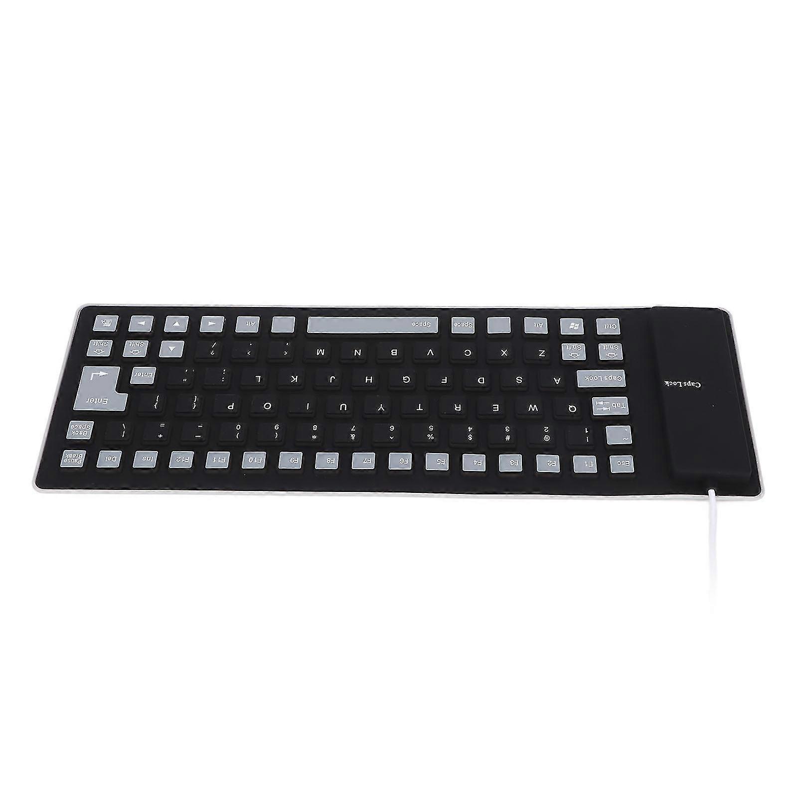 Silent Waterproof 85-Key Silicone Keyboard